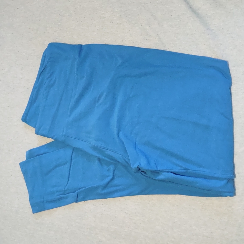 TC Solid blue leggings
